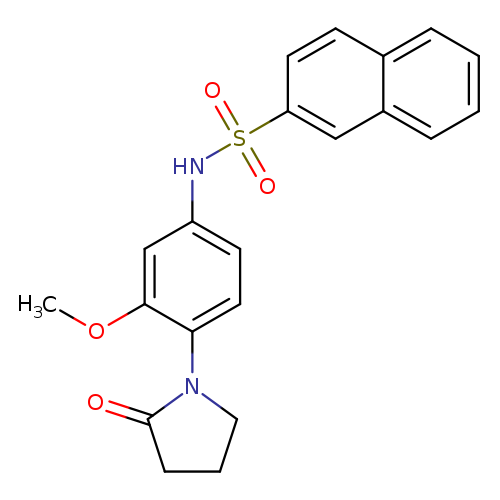 N-[3-methoxy-4-(2-oxopyrrolidin-1-yl)phenyl]naphthalene-2-sulfonamide