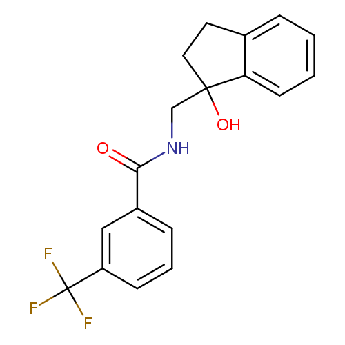 N-[(1-hydroxy-2,3-dihydro-1H-inden-1-yl)methyl]-3-(trifluoromethyl)benzamide