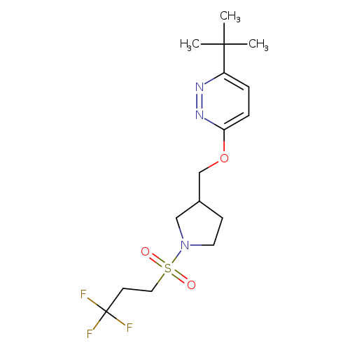 3-tert-butyl-6-{[1-(3,3,3-trifluoropropanesulfonyl)pyrrolidin-3-yl]methoxy}pyridazine