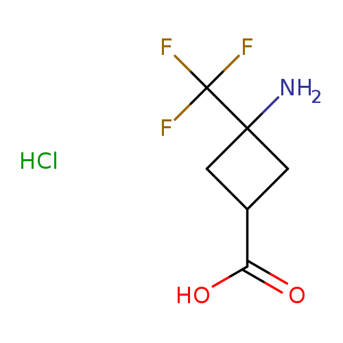 3-amino-3-(trifluoromethyl)cyclobutane-1-carboxylic acid hydrochloride