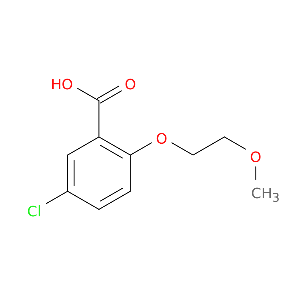 5-chloro-2-(2-methoxyethoxy)benzoic acid