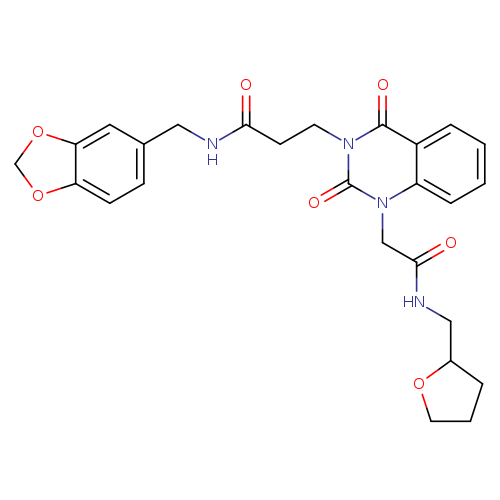 N-[(2H-1,3-benzodioxol-5-yl)methyl]-3-[2,4-dioxo-1-({[(oxolan-2-yl)methyl]carbamoyl}methyl)-1,2,3,4-tetrahydroquinazolin-3-yl]propanamide