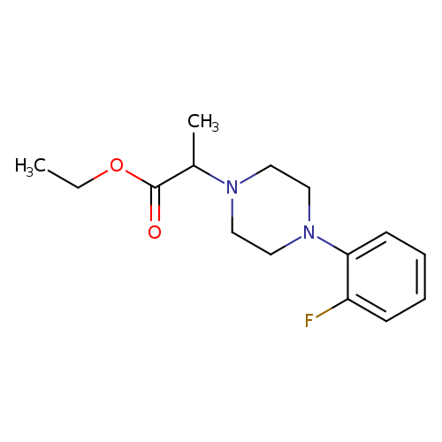 ethyl 2-[4-(2-fluorophenyl)piperazin-1-yl]propanoate