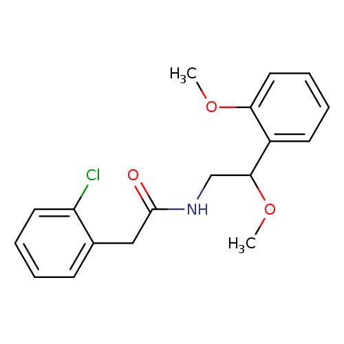 2-(2-chlorophenyl)-N-[2-methoxy-2-(2-methoxyphenyl)ethyl]acetamide