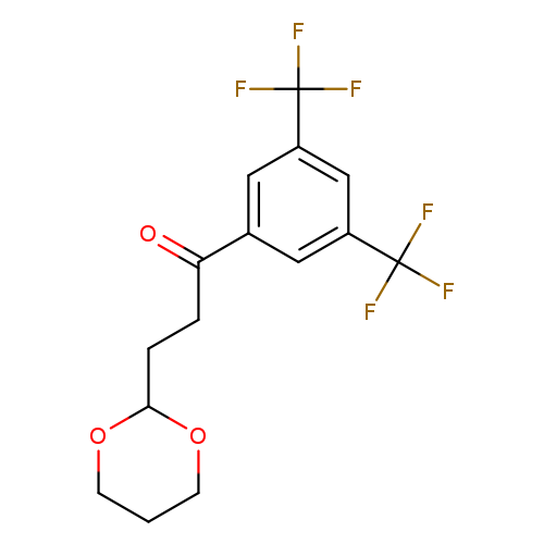 1-(3,5-Bis(trifluoromethyl)phenyl)-3-(1,3-dioxan-2-yl)propan-1-one