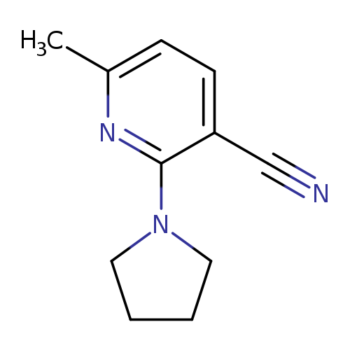 6-methyl-2-(pyrrolidin-1-yl)pyridine-3-carbonitrile