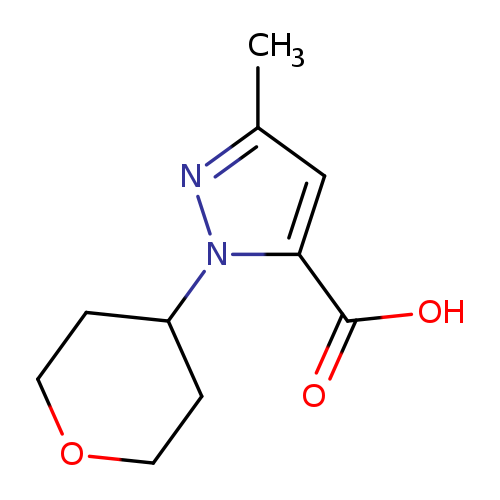 3-Methyl-1-(oxan-4-yl)-1h-pyrazole-5-carboxylic acid