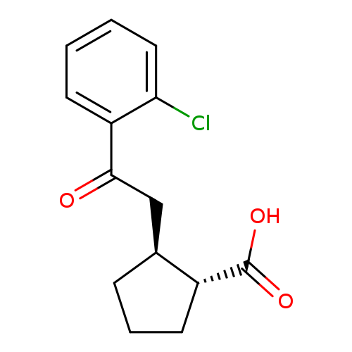trans-2-[2-(2-Chlorophenyl)-2-oxoethyl]cyclopentane-1-carboxylic acid