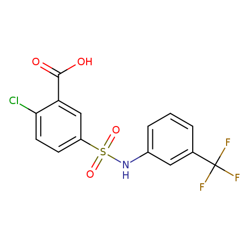 2-Chloro-5-(3-trifluoromethyl-phenylsulfamoyl)-benzoic acid