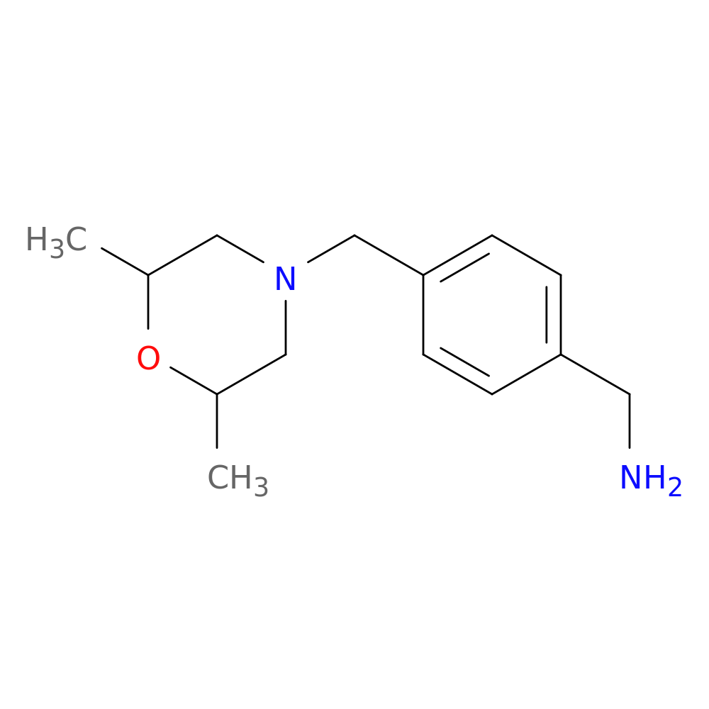 {4-[(2,6-dimethylmorpholin-4-yl)methyl]phenyl}methanamine