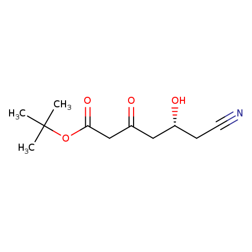 Hexanoic acid, 6-cyano-5-hydroxy-3-oxo-, 1,1-dimethylethyl ester, (5R)-