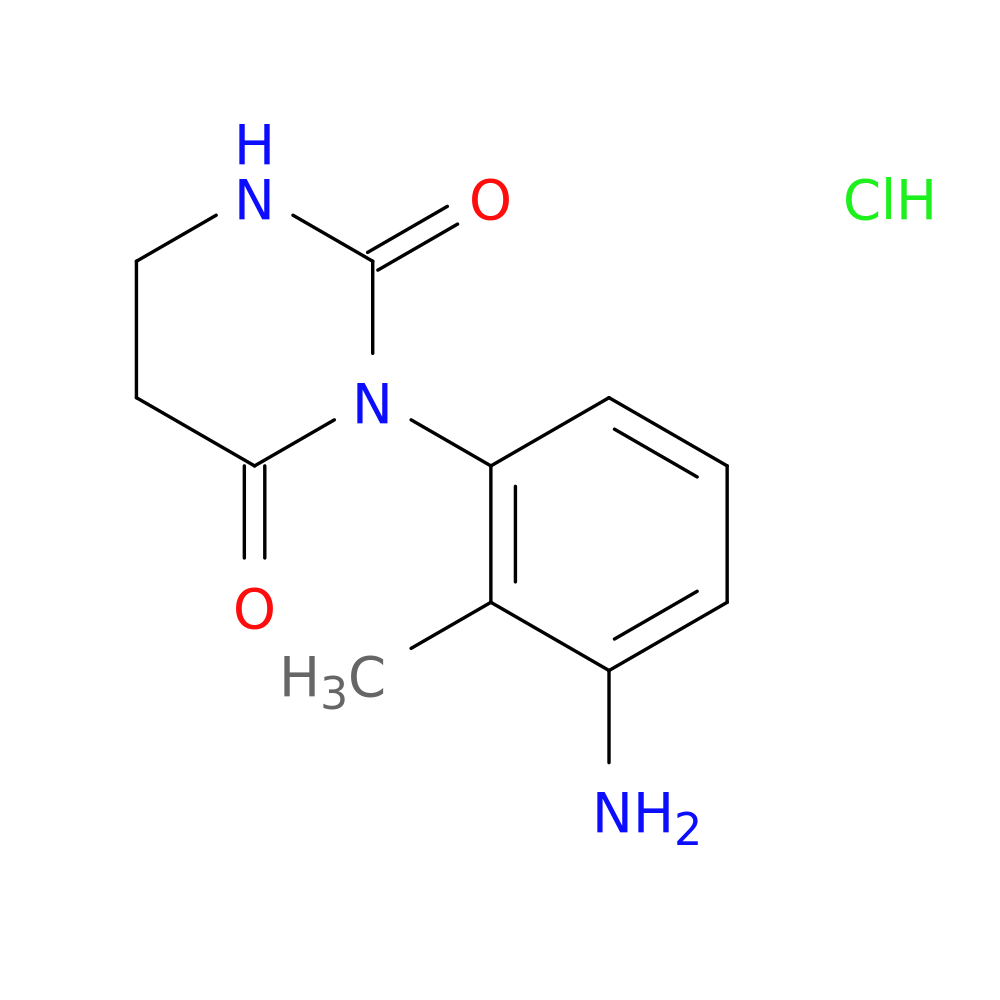 3-(3-amino-2-methylphenyl)-1,3-diazinane-2,4-dione hydrochloride