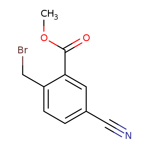 Benzoic acid, 2-​(bromomethyl)​-​5-​cyano-​, methyl ester