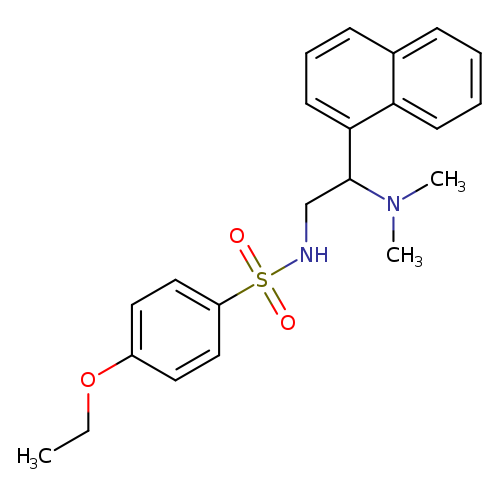N-[2-(dimethylamino)-2-(naphthalen-1-yl)ethyl]-4-ethoxybenzene-1-sulfonamide