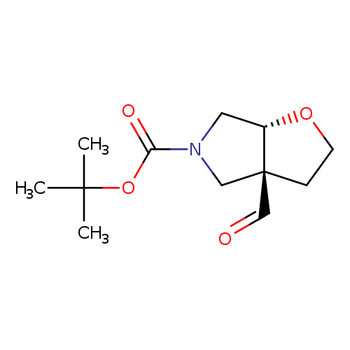 rac-tert-butyl (3aR,6aS)-3a-formyl-hexahydro-2H-furo[2,3-c]pyrrole-5-carboxylate, trans