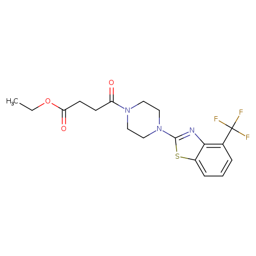 ethyl 4-oxo-4-{4-[4-(trifluoromethyl)-1,3-benzothiazol-2-yl]piperazin-1-yl}butanoate