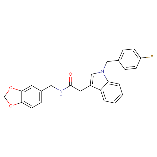 N-[(2H-1,3-benzodioxol-5-yl)methyl]-2-{1-[(4-fluorophenyl)methyl]-1H-indol-3-yl}acetamide