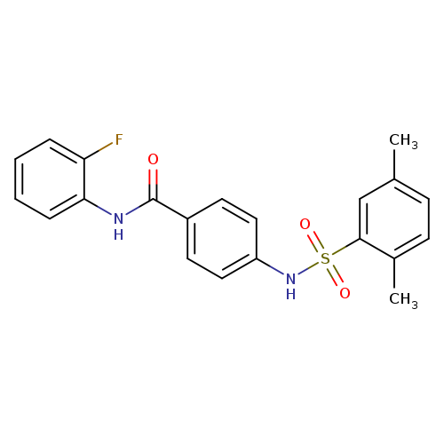 4-(2,5-dimethylbenzenesulfonamido)-N-(2-fluorophenyl)benzamide