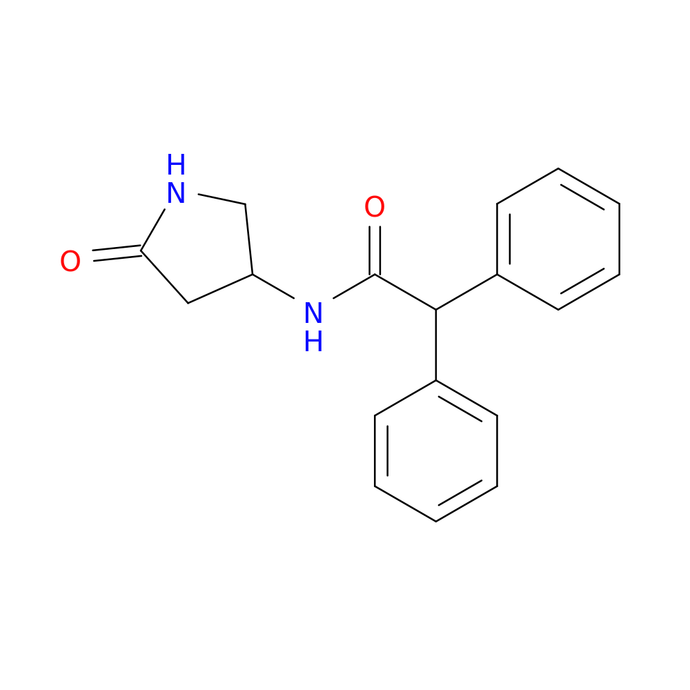 N-(5-oxopyrrolidin-3-yl)-2,2-diphenylacetamide