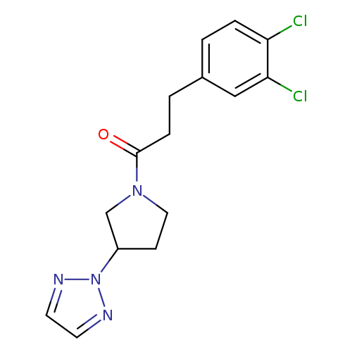 3-(3,4-dichlorophenyl)-1-[3-(2H-1,2,3-triazol-2-yl)pyrrolidin-1-yl]propan-1-one