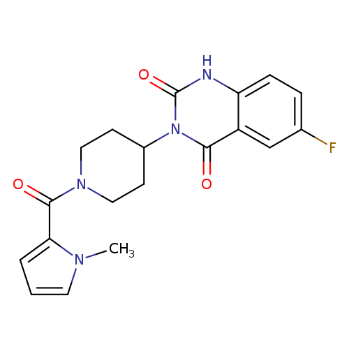 6-fluoro-3-[1-(1-methyl-1H-pyrrole-2-carbonyl)piperidin-4-yl]-1,2,3,4-tetrahydroquinazoline-2,4-dione