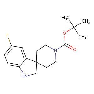 Spiro[3H-indole-3,4'-piperidine]-1'-carboxylic acid, 5-fluoro-1,2-dihydro-, 1,1-dimethylethyl ester