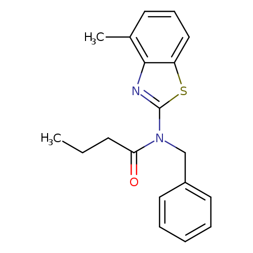 N-benzyl-N-(4-methyl-1,3-benzothiazol-2-yl)butanamide