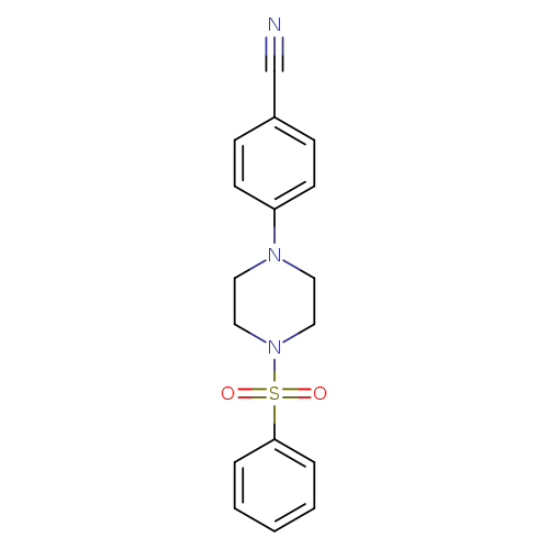 4-[4-(benzenesulfonyl)piperazin-1-yl]benzonitrile