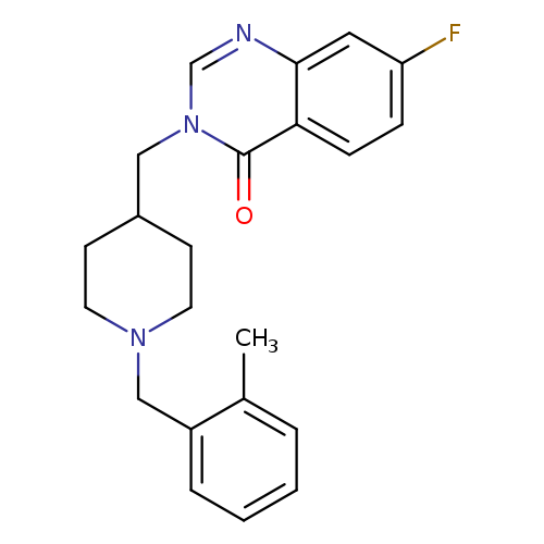 7-fluoro-3-({1-[(2-methylphenyl)methyl]piperidin-4-yl}methyl)-3,4-dihydroquinazolin-4-one
