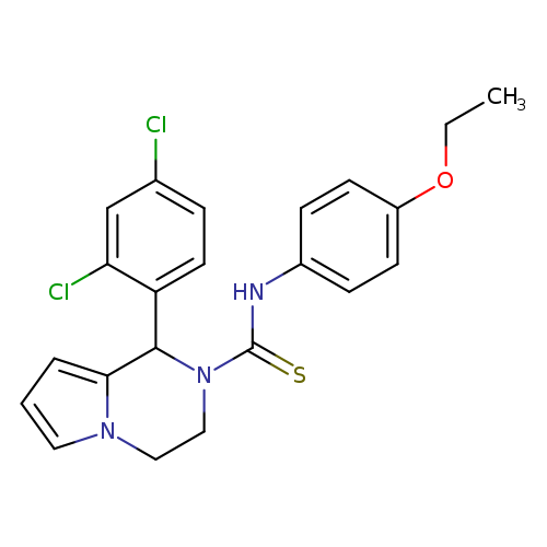 1-(2,4-dichlorophenyl)-N-(4-ethoxyphenyl)-1H,2H,3H,4H-pyrrolo[1,2-a]pyrazine-2-carbothioamide