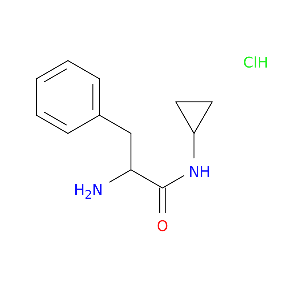 2-amino-N-cyclopropyl-3-phenylpropanamide hydrochloride