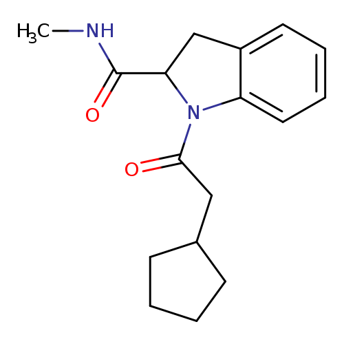 1-(2-cyclopentylacetyl)-N-methyl-2,3-dihydro-1H-indole-2-carboxamide