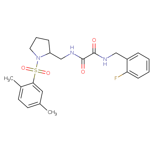 N-{[1-(2,5-dimethylbenzenesulfonyl)pyrrolidin-2-yl]methyl}-N'-[(2-fluorophenyl)methyl]ethanediamide