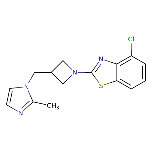 4-chloro-2-{3-[(2-methyl-1H-imidazol-1-yl)methyl]azetidin-1-yl}-1,3-benzothiazole