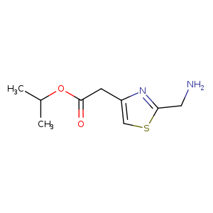propan-2-yl 2-[2-(aminomethyl)-1,3-thiazol-4-yl]acetate