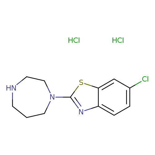 "6-chloro-2-(1,4-diazepan-1-yl)-1,3-benzothiazole dihydrochloride"