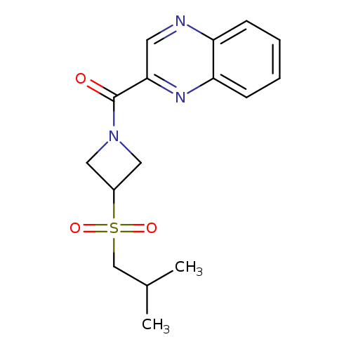 2-[3-(2-methylpropanesulfonyl)azetidine-1-carbonyl]quinoxaline