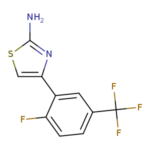 4-(2-Fluoro-5-(trifluoromethyl)phenyl)thiazol-2-amine