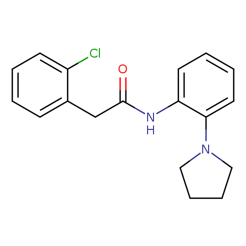2-(2-chlorophenyl)-N-[2-(pyrrolidin-1-yl)phenyl]acetamide