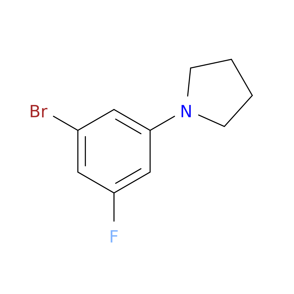 1-(3-Bromo-5-fluorophenyl)pyrrolidine