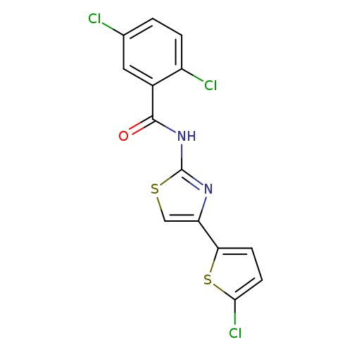 2,5-dichloro-N-[4-(5-chlorothiophen-2-yl)-1,3-thiazol-2-yl]benzamide