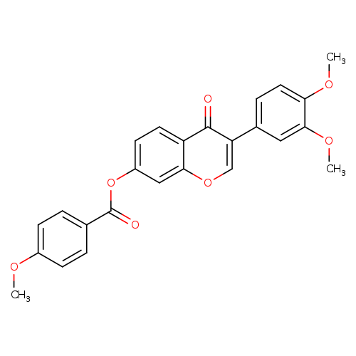 3-(3,4-dimethoxyphenyl)-4-oxo-4H-chromen-7-yl 4-methoxybenzoate