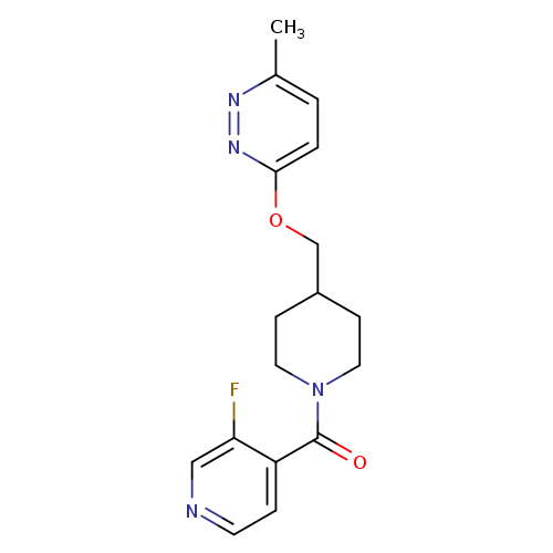 3-{[1-(3-fluoropyridine-4-carbonyl)piperidin-4-yl]methoxy}-6-methylpyridazine