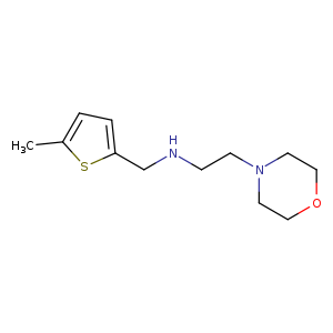 N-[(5-methyl-2-thienyl)methyl]-N-[2-(4-morpholinyl)ethyl]amine