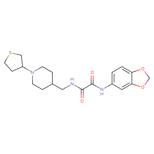 N-(2H-1,3-benzodioxol-5-yl)-N'-{[1-(thiolan-3-yl)piperidin-4-yl]methyl}ethanediamide