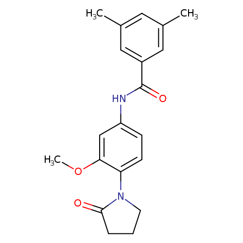 N-[3-methoxy-4-(2-oxopyrrolidin-1-yl)phenyl]-3,5-dimethylbenzamide