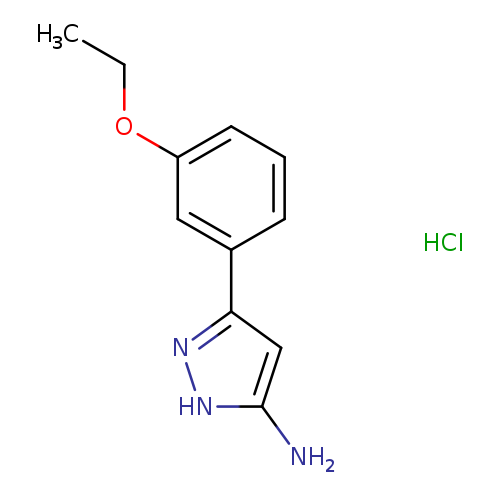 3-(3-ethoxyphenyl)-1H-pyrazol-5-amine hydrochloride