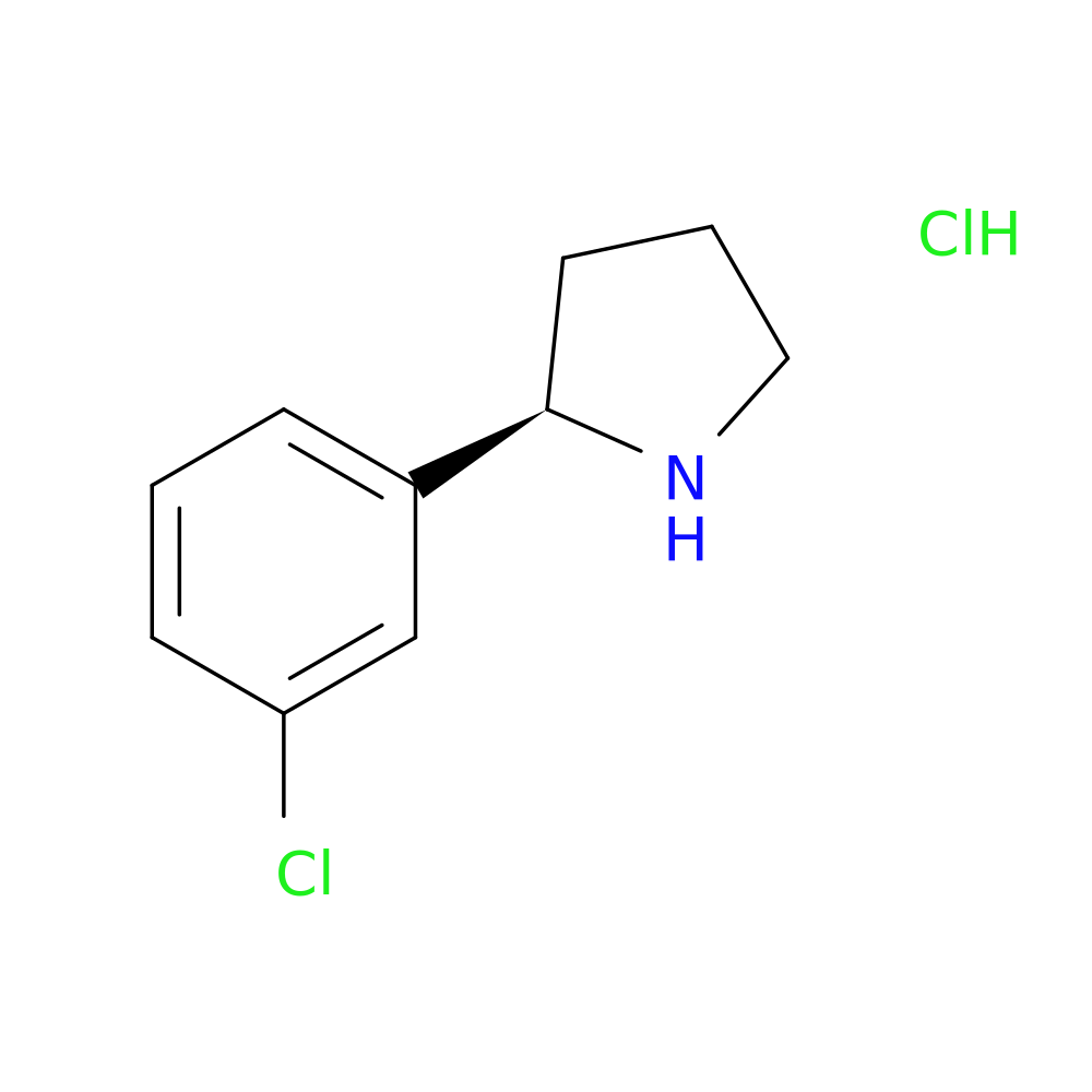 (R)-2-(3-Chlorophenyl)pyrrolidine hydrochloride