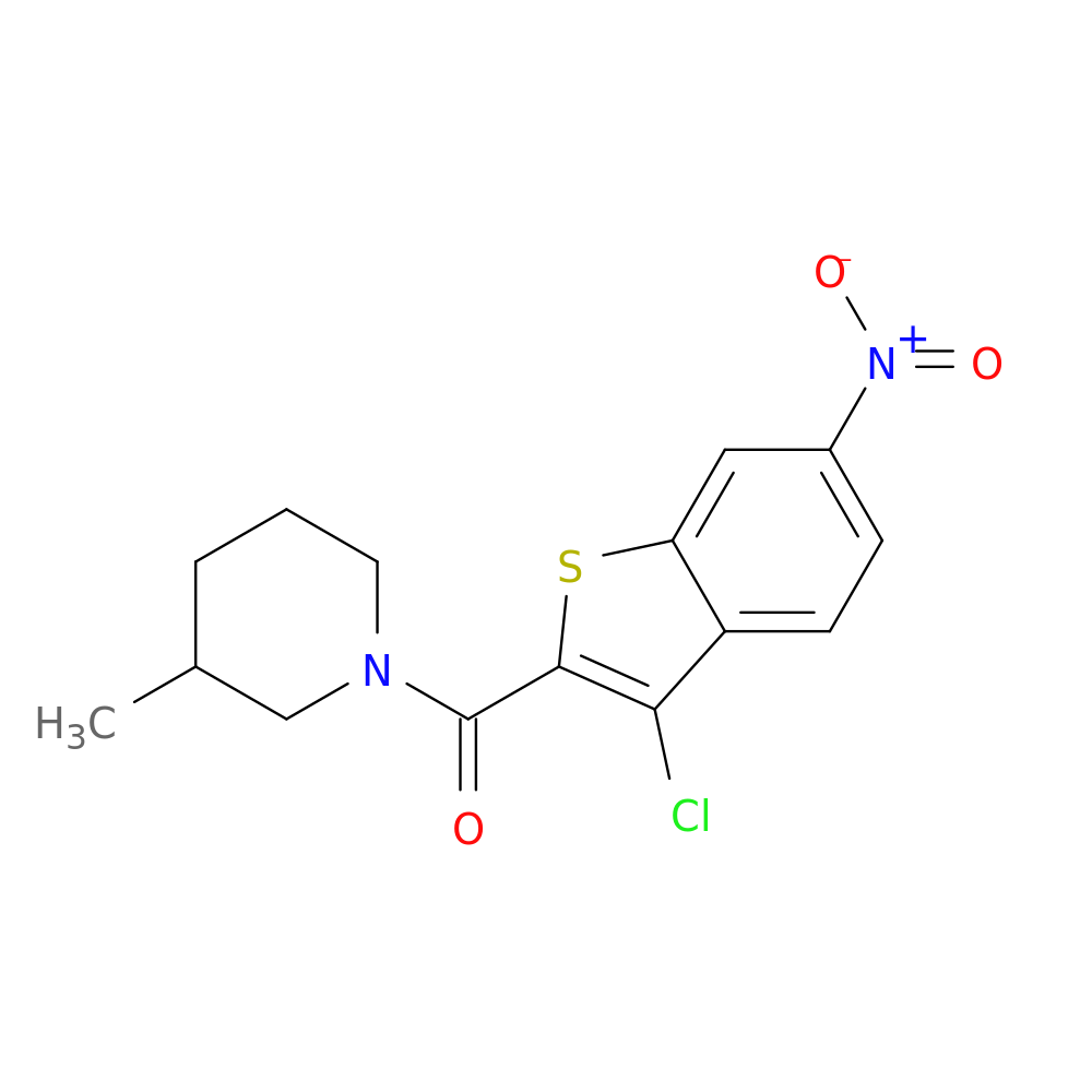 1-({3-chloro-6-nitro-1-benzothien-2-yl}carbonyl)-3-methylpiperidine