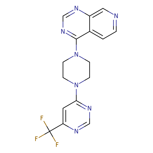 4-(4-{pyrido[3,4-d]pyrimidin-4-yl}piperazin-1-yl)-6-(trifluoromethyl)pyrimidine